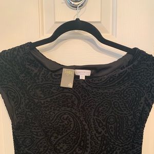 Velvet maternity dress